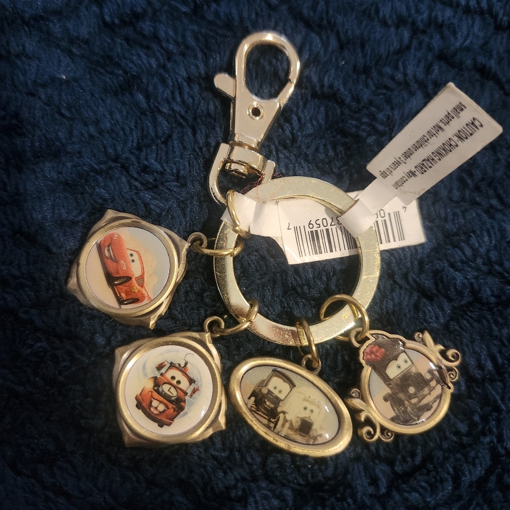 Vintage Disney Pixar Cars keychain is a merchandise item